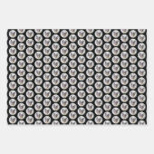 Französischer Bulldog (Brindle Pied) Malerei - Hun Geschenkpapier Set (Vorderseite 3)