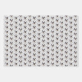 Französischer Bulldog (Brindle Pied) Malerei - Hun Geschenkpapier Set (Vorderseite)