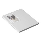 Französischer Bulldog (Brindle Pied) Malerei - Hun Notizblock (angewinkelt)