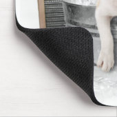 Französischer Bulldog Brown & White Welpe Hund Bat Mousepad (Ecke)