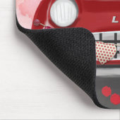 Französischer Bulldog Car mit Herz Valentins Mousepad (Ecke)