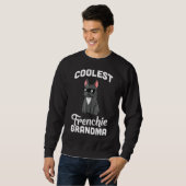 Französischer Bulldog Coolster Oma Hund Sweatshirt (Vorne ganz)
