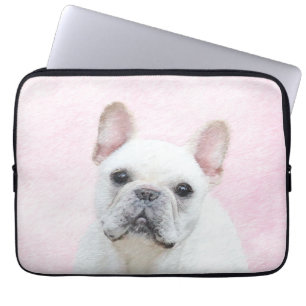 Französischer Bulldog (Cream/White) Malerei - Hun Laptopschutzhülle