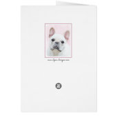 Französischer Bulldog (Cream/White) Malerei - Hund (Hinten)