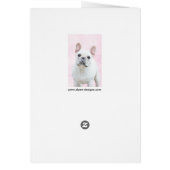 Französischer Bulldog (Cream/White) Malerei - Hund (Hinten)