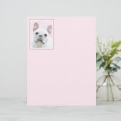 Französischer Bulldog (Cream/White) Malerei - Hund (Stehend Vorderseite)