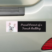 Französischer Bulldog (Cream/White) Malerei - Hund Autoaufkleber (Auf Auto)