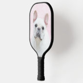 Französischer Bulldog (Cream/White) Malerei - Hund Pickleball Schläger (Links)