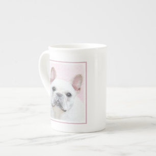 Französischer Bulldog (Cream/White) Malerei - Hund Porzellantasse