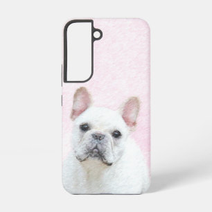 Französischer Bulldog (Cream/White) Malerei - Hund Samsung Galaxy Hülle