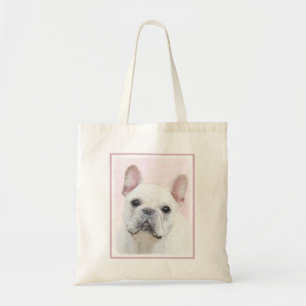 Französischer Bulldog (Cream/White) Malerei - Hund Tragetasche