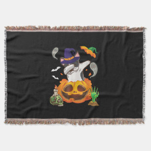 Französischer Bulldog Dabbing zu Open Pumpkin Hall Decke