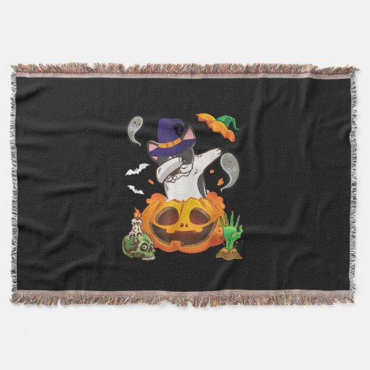 Französischer Bulldog Dabbing zu Open Pumpkin Hall Decke (Vorderseite)