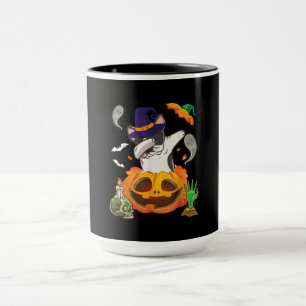 Französischer Bulldog Dabbing zu Open Pumpkin Hall Tasse