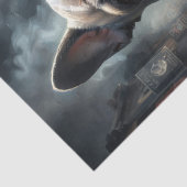 Französischer Bulldog - Decoupage - Seidenpapier (Detail)