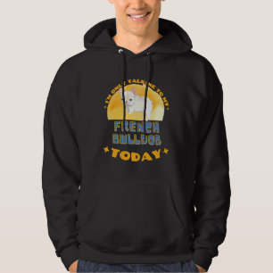 Französischer Bulldog, den ich heute nur mit meine Hoodie