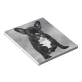 Französischer Bulldog, der Aquarellfarben-Ölgemäld Notizblock (angewinkelt)