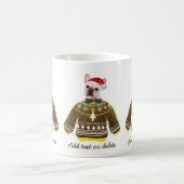 Französischer Bulldog, der hässlich Sweater Xmas H Kaffeetasse (Mittel)