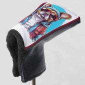 Französischer Bulldog Dog Golf Headcover (3/4 Vorderseite)