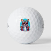 Französischer Bulldog Dog Golfball (Vorderseite)