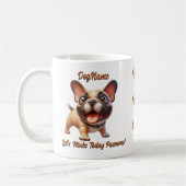 Französischer Bulldog - Dog hinzufügen, Text änder Kaffeetasse (Links)