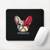 Französischer Bulldog-Dog-Spaß 1 Mousepad (Mit Mouse)