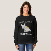 Französischer Bulldog Dont Scare Me I Furz leicht Sweatshirt (Vorne ganz)