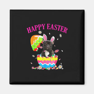 Französischer Bulldog Easter Day Hund Vater Hunde Magnet