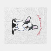 Französischer Bulldog Fleecedecke (Vorderseite (Horizontal))