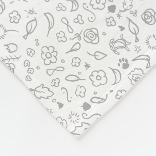 Französischer Bulldog Fleecedecke (Ecke)