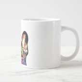 Französischer Bulldog-Flüchtige Blick-A-Boo-Wasser Jumbo-Tasse (Rechts)