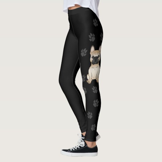 Französischer Bulldog / französischer Cartoon Dog Leggings (Links)