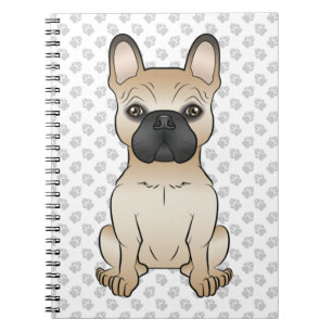 Französischer Bulldog / französischer Cartoon Dog Notizblock