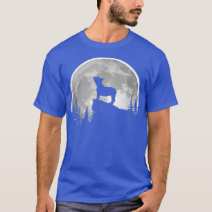 Französischer Bulldog Frenchie Howling der Mond  T-Shirt