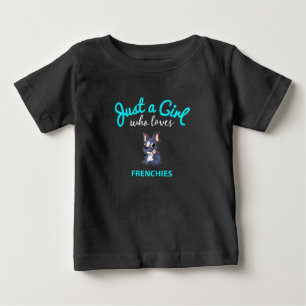 Französischer Bulldog für Mädchen Kinder Französis Baby T-shirt