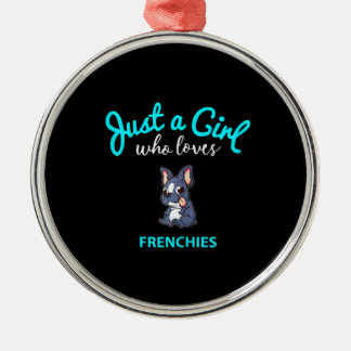 Französischer Bulldog für Mädchen Kinder Französis Ornament Aus Metall