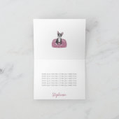 Französischer Bulldog Geburtstagsfeier mit diesem  (Innenseite)