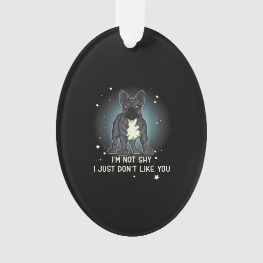 Französischer Bulldog gibt Frauen Männer Kinder Ornament (Vorderseite)