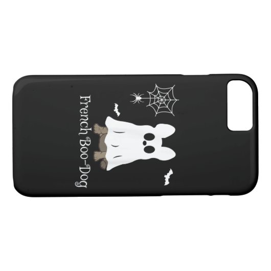 Französischer Bulldog Halloween-Boo-Dog-Geschenk Case-Mate iPhone Hülle (Rückseite (Horizontal))