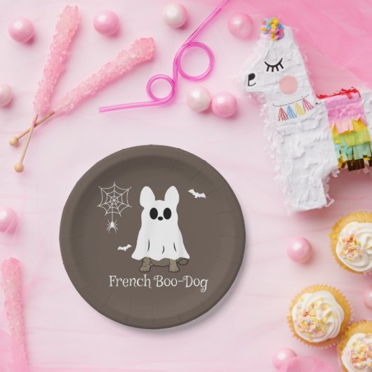 Französischer Bulldog Halloween-Boo-Dog-Geschenk Pappteller (Party)