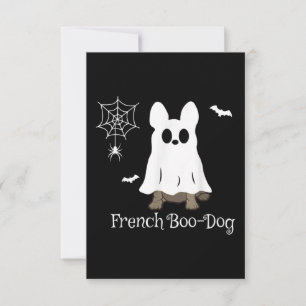 Französischer Bulldog Halloween-Boo-Dog-Geschenk RSVP Karte