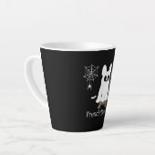 Französischer Bulldog Halloween-Boo-Hund-Geschenk Milchtasse (Linke Ecke)