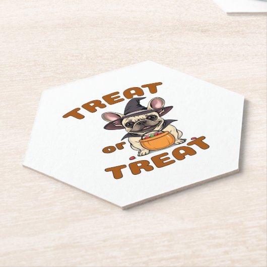 Französischer Bulldog Halloween Hund Kostüm � Leck Untersetzer (angewinkelt)