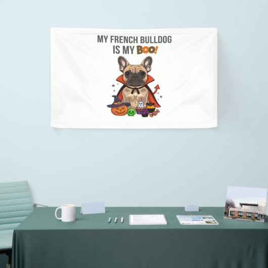 Französischer Bulldog Halloween Kostüm Mein Franzö Banner (Messeveranstaltung)