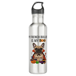 Französischer Bulldog Halloween Kostüm Mein Franzö Edelstahlflasche