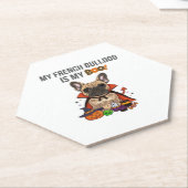 Französischer Bulldog Halloween Kostüm Mein Franzö Untersetzer (angewinkelt)