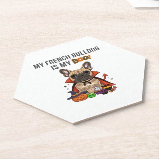 Französischer Bulldog Halloween Kostüm Mein Franzö Untersetzer (angewinkelt)