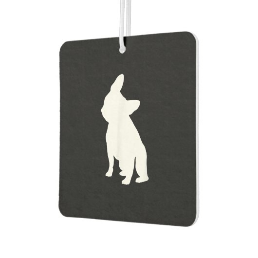 Französischer Bulldog Head Tilt Apparel, französis Autolufterfrischer (Links)