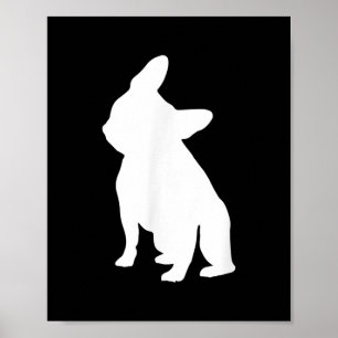 Französischer Bulldog Head Tilt Apparel, französis Poster
