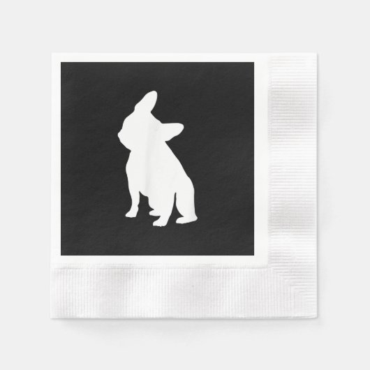 Französischer Bulldog Head Tilt Apparel, französis Serviette (Vorderseite)